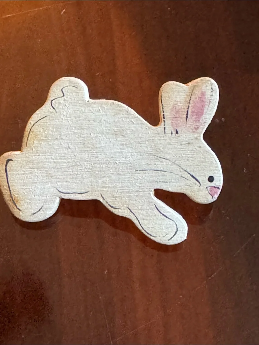 Bunny Pin Brooch Pair‎ Vintage Handcrafted Spring Easter